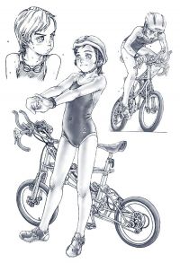 女の子と自転車の画像 35