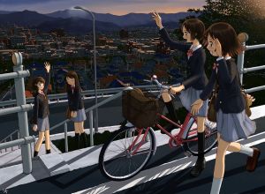 女の子と自転車の画像 37